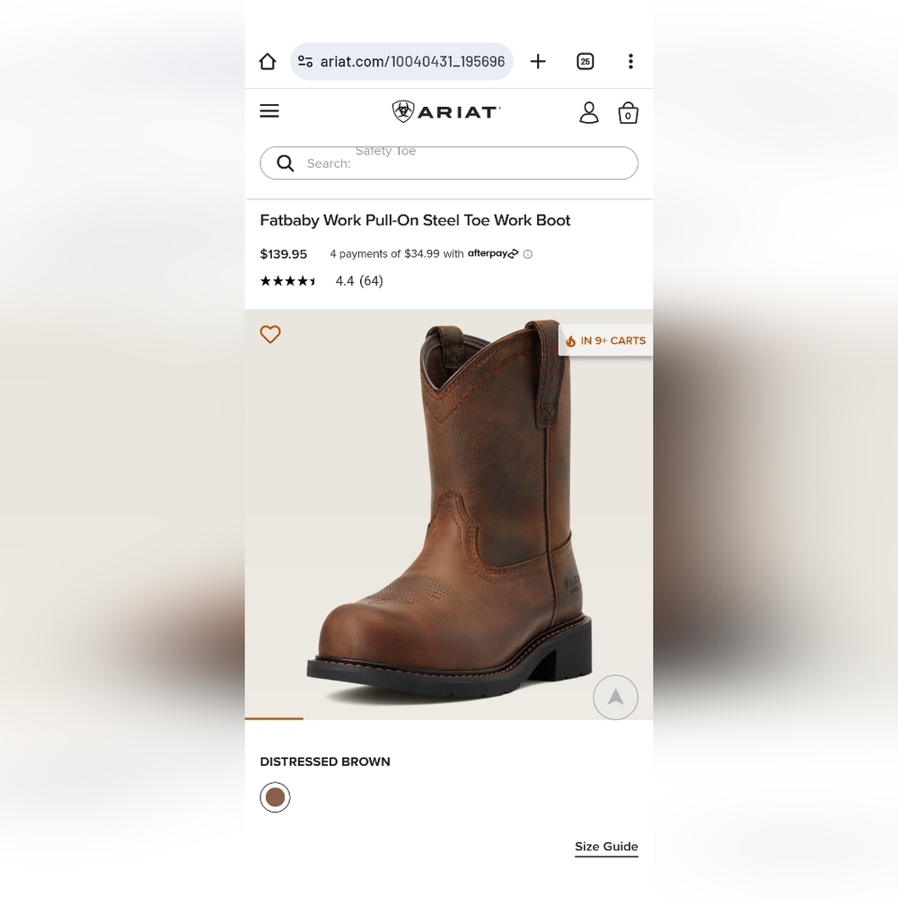 Ariat Fatbaby Steel Toe Boot